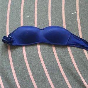 Blue Victoria's Secret Pink Bandeau Bra